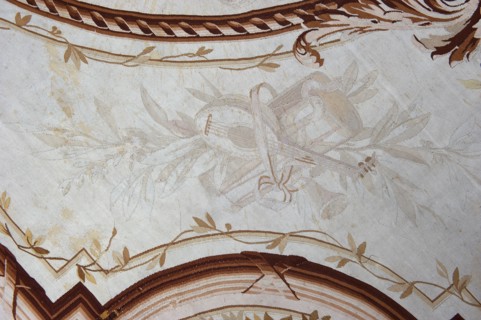 A so-called ceiling tapestry, tapestries, restitution provenance, fabrics, tapestries, knotted