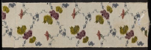 Fabric fragment, silk, Krzeszowice Lesser Poland Voivodeship, 18th century, possibly England.