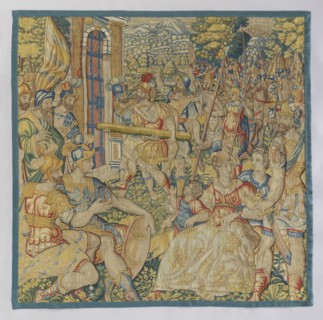 Figural tapestry by Franz Geubels 1535–1590, 16th century Flanders Brussels. Tapestry depicting a