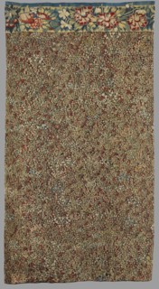 Tapestry, millefleurs, late 16th century late 1500s, Flanders. Fabric fragment; entire background