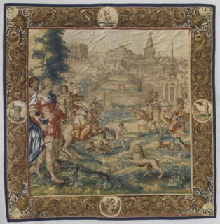 Figural tapestry, maker, design attributed to Maarten van Heemskerck 1498–1574 as draughtsman;