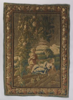 Figural tapestry; flowers, floral ornaments, pastoral scenes, fabrics, interior furnishings,