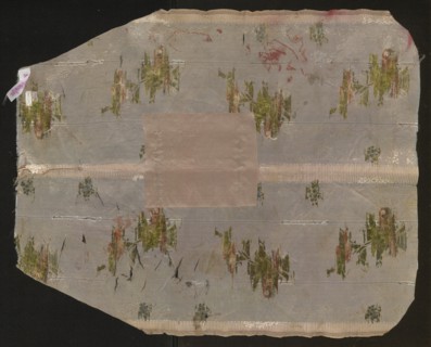 Fabric fragment, fragments of silk fabrics, patterned fabrics, fragments of a larger textile