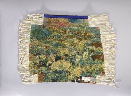 Tapestry chair cover;, repossession provenance; flowers, leaves, floral ornaments; fabrics;