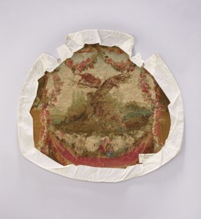 Tapestry covering, creator unknown, unknown provenance; floral ornaments with wildflowers and