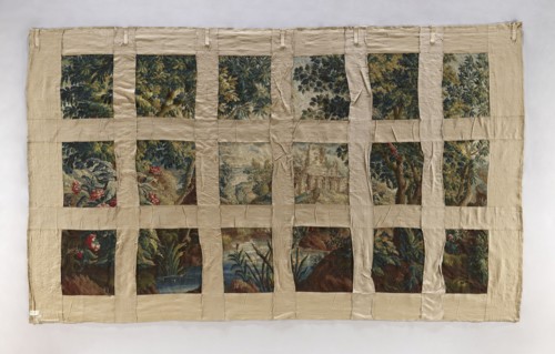 Tapestry-verdure, Floral ornaments, birds, trees, landscapes, fabrics, tapestries, interior