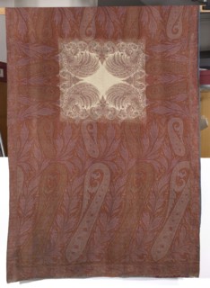 Shawl, Repossession provenance. Bota ornament, plant ornaments; fashion accessory and element of