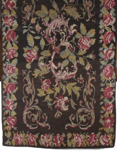 Kilim, court kilim so-called Stanislawowski, mid-19th century. Woven decorative fabric kilim from