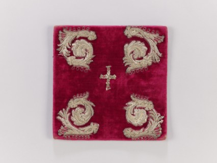 Pall, palls, church paraments, revindication provenance, plant ornaments, 19th century, Europe,