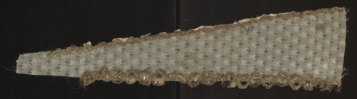 Fragment of a garment, fabrics with a preserved report, silk fabrics, floral patterns, fragments of