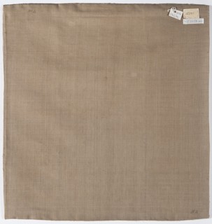 Velum, Velum made of three fragments of white cream satin, embroidered. Below half the height in a