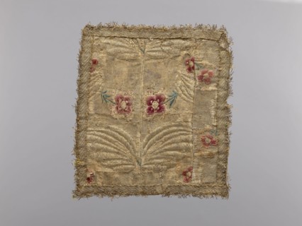 Pall, church paraments, unknown origin, flowers, leaves, plant ornaments, sacred art, churches and