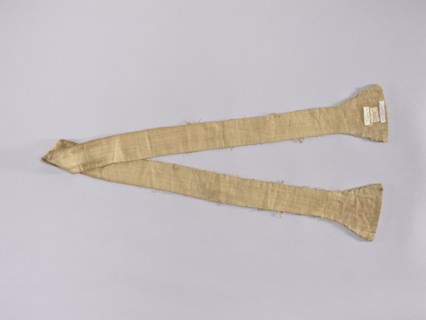 Stole, church paraments; silk stole embroidered with carnation sprig motifs; flowers, leaves, plant