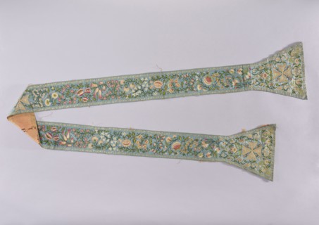 Stole, church paraments, liturgical vestment, floral ornaments, sacred art, churches and chapels