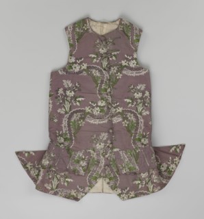 Vest, floral ornaments, patterned fabrics, Henryków German: Heinrichau - museum repository,