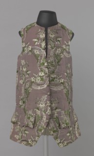 Vest, floral ornaments, patterned fabrics, Henryków German: Heinrichau - museum repository,