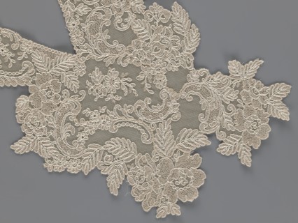 Collar, origin unknown, floral ornaments, clothing accessory for women's clothing, fashion,