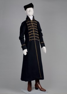 Taratatka, Polish men's garment, national costume, late 18th century, Poland. Fitted at the top,