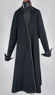 Kontusz, kontusz, men's clothing, Polish national costume. Kontusz of dark navy cloth with outlets