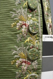 Habit à la française, repossession provenance; floral and plant motifs; fashion garment, men's