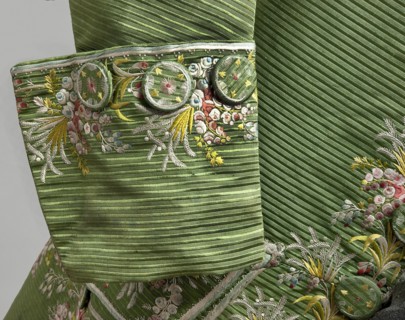 Habit à la française, Repossession provenance. Floral and plant motifs; fashion clothing: men's