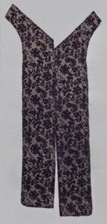 Fabric fragment, textiles, fragments of silk fabric, patterned fabric with plant motifs; cochineal