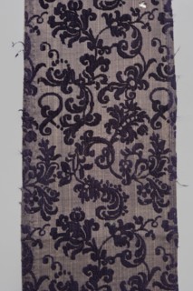Fabric fragment, textiles, fragments of silk fabrics, patterned fabrics with plant motifs,