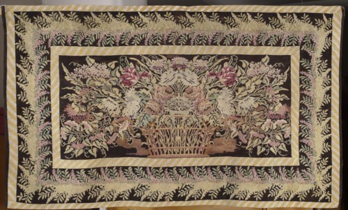 Kilim, 1st half of the 19th century. Wool fabric, height 123 cm, width 214 cm. Poland / Vilnius