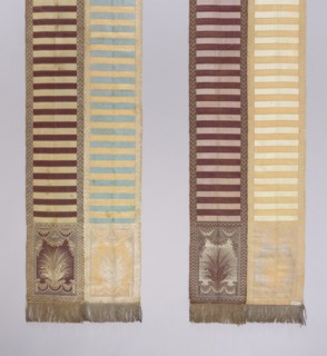 Kontusz belt, 2nd half of the 18th century, Lyon. Materials and features: garlands and festoons