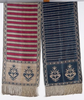 Kontusz belt, flower bushes ornament, double-sided belt, plant ornaments, Polish costume, Poland