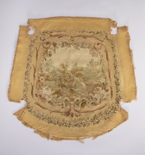 Tapestry hangings, varietals, message provenance, flowers, floral ornaments, fabrics, tapestries,