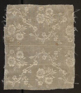 Fabric fragment, fabrics, fragments of silk fabrics, patterned fabrics, floral patterns,
