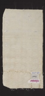 Fragment of silk fabric, fragments of a larger textile object, patterned silk fabric, 18th century;