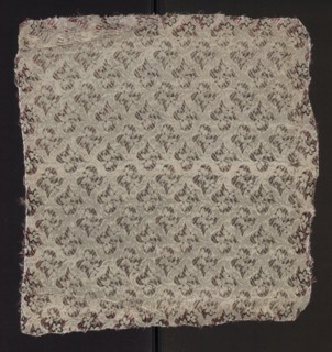 Fabric fragment, fabrics, fragments of silk patterned fabric with floral motifs. Dimensions of the