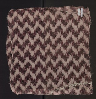 Fabric fragment of patterned silk with floral motifs on a white background motifs in pale pink,