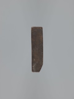 Double-sided gingerbread mould. Obverse: rectangular floral and geometric ornament — a rectangular