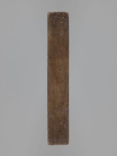 Double-sided gingerbread mould. Obverse: image of Madonna and Child; reverse: small image of