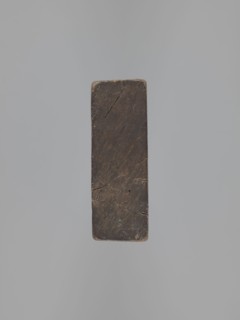 Double-sided gingerbread mould. Obverse: image of Madonna and Child; Reverse: small image of