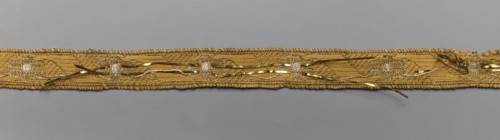 Gallon, gallons haberdashery, origin unknown, plant ornaments, 18th century, Poland, Drzewica,