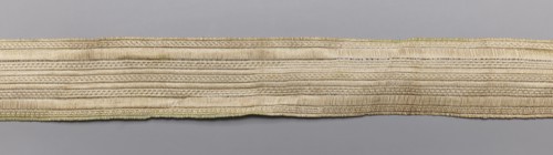 Gallon, haberdashery trim, geometric ornaments, 19th century, Europe, fabric, width 3 cm, length 54
