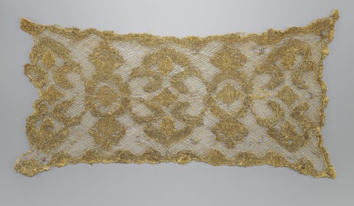 Fragment of lace, lace, 17th/18th century, Belgium, fabric, lace, width 34 cm, length 67 cm, A