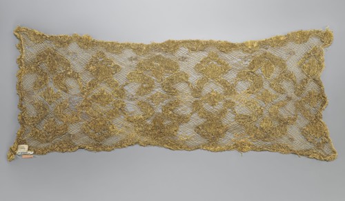 Fragment of lace, lace, 17th/18th century, Belgium, fabric, lace, width 31 cm, length 76 cm, A