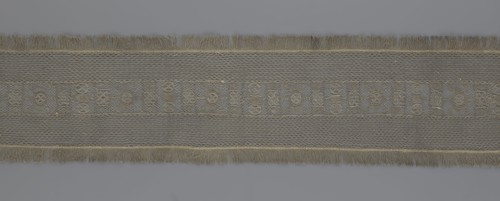 A so-called Saxon lace belt, creator, lace belt for men's clothing; central continuous belt with a