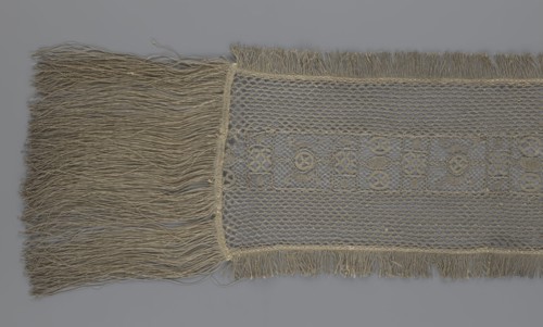 A so-called Saxon lace belt, creator unknown, lace belt for men's clothing, clothing accessory. The