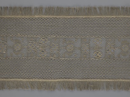 So-called Saxon lace belt; maker, lace belt for men's clothing; 17th–18th century, Poland. Central