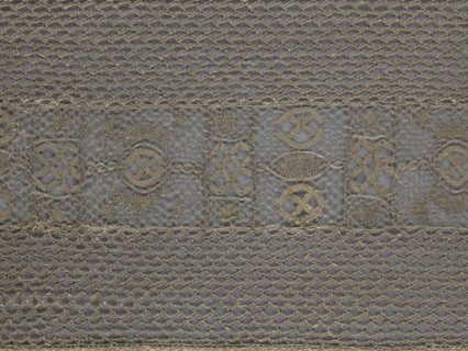 A so-called Saxon lace belt, lace belt/clothing accessory for men's clothing. The central part is a