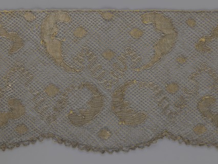 Lace fragment, lace, 18th century, Europe, fabric, width 20 cm, length 120 cm, A piece of delicate