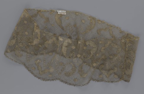 Lace fragment, lace, 18th century, Europe, lace, fabric, width 20 cm, length 120 cm, A delicate