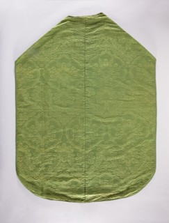 Chasuble;, 16th century, Italy. Liturgical vestment church paraments, length 129 cm, width 97 cm