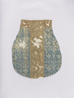 Chasuble, liturgical vestment decorated with flowers, leaves, and plant ornaments; church